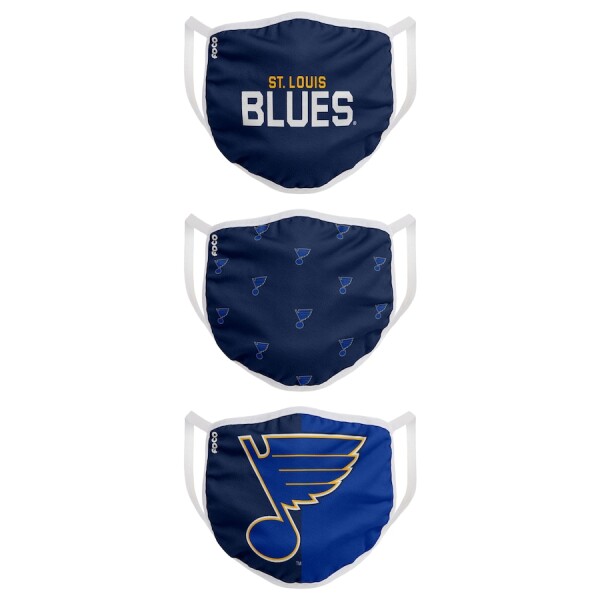 Roušky St. Louis Blues NHL FOCO - set 3 kusy Velikost: dospělá velikost