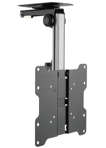 Techly ICA-CPLB-222 černo-stříbrná / Stropní držák pro TV / 17" - 37" / VESA / max 20 kg / naklápěcí, otočný (ICA-CPLB-222)