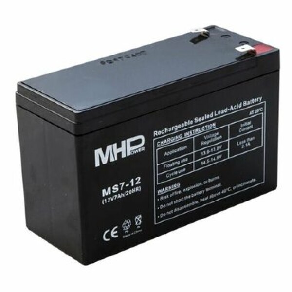 Carspa Pb akumulátor MHPower VRLA AGM 12V/7Ah (MS7-12) (ms7-12)