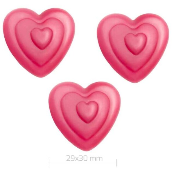 Barbara Luijckx sp. z o. o. Dekorace čokoládová Srdce Trio 3D 16 ks