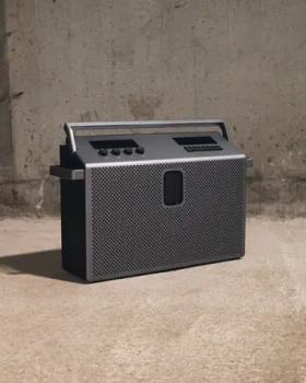 Mondo Speaker Large šedá / Přenosný reproduktor / 96W / Bluetooth 5.3 / 6000mAh / USB-C (71451)