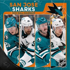 JF Turner Kalendář San Jose Sharks NHL 2025 Wall Calendar