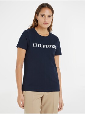 Tmavě modré dámské tričko Tommy Hilfiger dámské