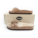 Scholl Iconic MEG Taupe W F303171062 dámské žabky 38