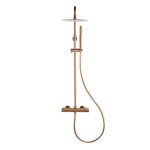 Sprchový systém SAT Aurum s termostatickou baterií broušený rose gold SATSSTKAURBRG SATSSTKAURBRG