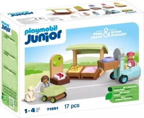 Playmobil® Junior 71691 Stánek s biopotravinami a vysokozdvižný vozík