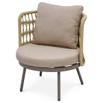 Zahradní sestava, kov, béžová, AZS-L1994 CRM