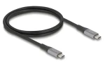 DeLock USB-C - USB-C 1 m / Kabel / USB4 Gen 2x2 40 Gbps / PD 3.1 240W / DisplayPort 2.0 Alt Mode / Thunderbolt 3 (81191)