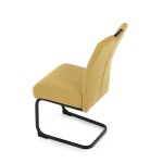 Jídelní židle, žlutá, látka, DCL-E2008 YEL2