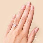 Emporial prsten 14k zlato Vermeil GU-DR10789R-ROSEGOLD-ROSEQUARTZ-TOPAZ Velikost: 7 (EU: 54-56)