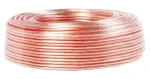 LogiLink Reproduktorový kabel průhledný / Reproduktorový kabel / 25 m / 2x 1,5 mm2 (CA1080)