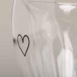 Eulenschnitt Skleněný hrnek Heart Double Glass, čirá barva, sklo