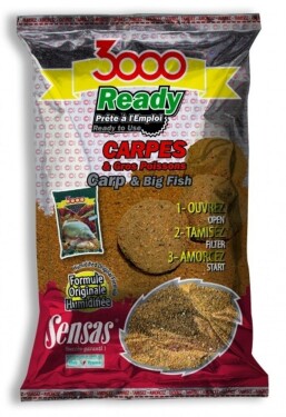 Sensas Krmítková směs 3000 Ready 1,25kg - Kapr,Sensas Krmítková směs 3000 Ready 1,25kg - Kapr