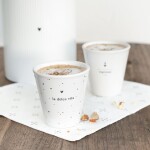 Bastion Collections Porcelánový šálek na espresso La Dolce Vita 50 ml, bílá barva, porcelán