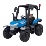 Mamido Dětský elektrický traktor BLAST s přívěsem 2x200W modrý