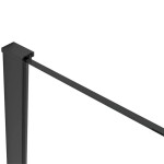 CERANO Profil pro sprchové zástěny Walk-in Onyx Half - 8 mm - černá matná - 15 mm