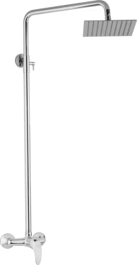 JB Sanitary Sprchová sestava s baterií SLIM s horním vývodem, 20x20cm SA 61 000 00 1