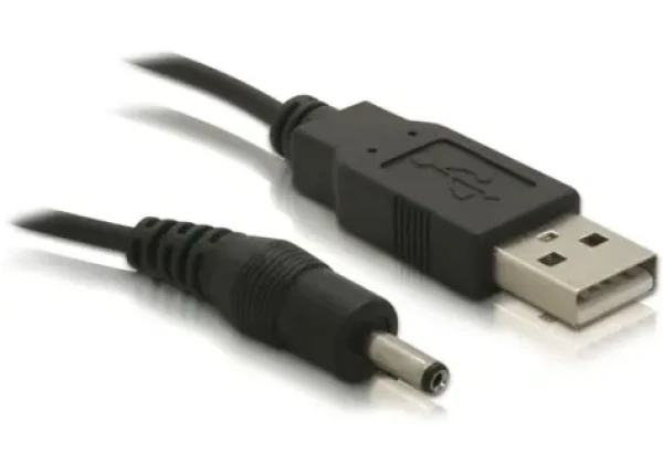 Delock Napájecí kabel z USB DC jack 3,5 mm černá / kabel 1.5 m (82377)