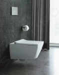 DURAVIT - Viu Závěsné WC, Rimless, HygieneGlaze, bílá 2511092000