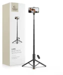 Tech-Protect L09S černá / Selfie tyč / Stativová funkce / Bluetooth dálkové ovládání / Teleskopická 146 cm (5906302330867)