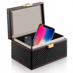 Stínící box z luxusní PU kůže pro blokování signálu - 170 x 125 x 95mm