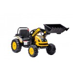Mamido Dětský elektrický traktor s lopatou žlutý