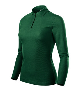 Pique Polo LS polokošile dámská dark green M