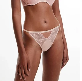 Dámské brazilky Calvin Klein QF6949 BLACK GRAPHIC
