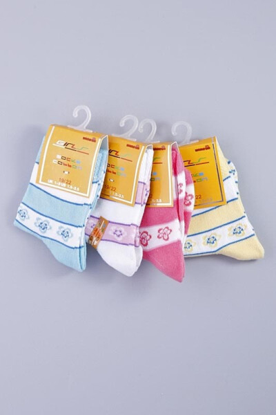 Dívčí ponožky 4 pcs G50820D vícebarevná - Gemini vícebarevná 19-22