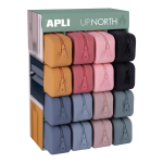 APLI penál Up North, silikon, displej, 16 ks, mix barev - 16ks