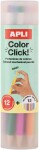 APLI APLI, 20079, Color Click, sada mechanických pastelek v tubusu, 12 ks