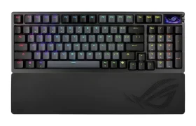 ASUS ROG Azoth 96 HE černá / Bezdrátová herní klávesnice / mechanická / RGB / BT / RF 2.4GHz / CZ/SK (90MP040H-BKZA00)