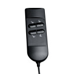 TV a relaxační křeslo s elektrickým ovládáním, potah šedá látka, 2 motory 240V/2