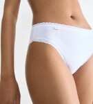 Sloggi 24/7 Cotton Lace - tai kalhotky: pohodlí z česané bavlny (3 ks) Sloggi WHITE 40