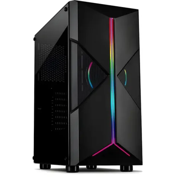 Inter-Tech IT-3306 Cavy černá / Skříň / Tower / ARGB / 120mm ventilátor / boční okno (88881341)