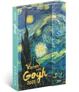 Diář 2025: Vincent van Gogh týdenní, magnetický,