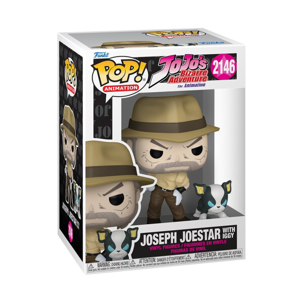 Funko POP Animation: Jojo´s Bizarre Adventure - Joseph Joestar with Iggy #2146