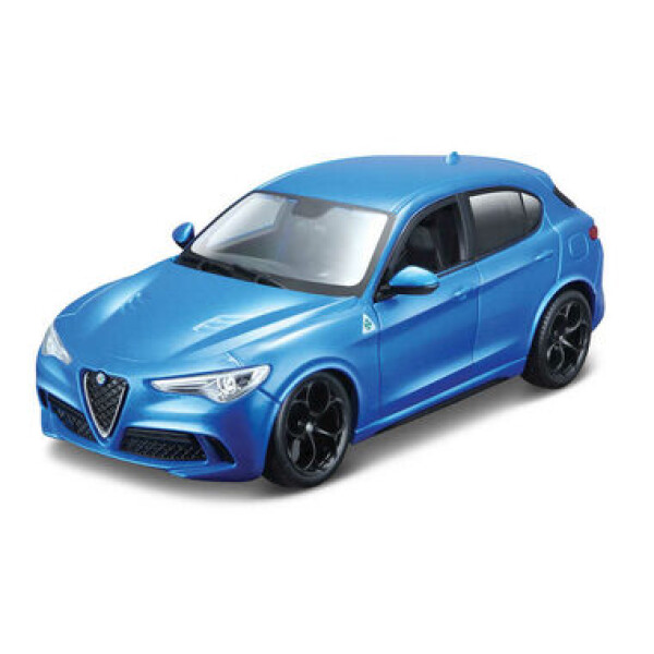 Bburago Alfa Romeo Stelvio / měřítko 1:24 / od 8 let / modrá (BB18 21086BL)