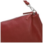 Trendy dámská kožená kabelka na rameno Annisa, tmavě červená