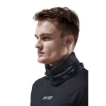 CEP Logo Bandana blue grey - Běžecký multifunkční nákrčník CEP - černá / šedá