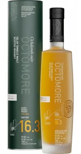 Bruichladdich Octomore 16.3 Islay Barley 189.5 PPM / Whisky / Single malt / Peated / 5 YO / 61,6 % / 0,7 l (5055807419390)