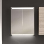 GEBERIT - Option Zrcadlová skříňka s osvětlením, 60x70x15 cm 500.582.00.1