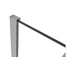 CERANO Profil pro sprchové zástěny Walk-in Onyx - 10 mm- chrom - 30 mm