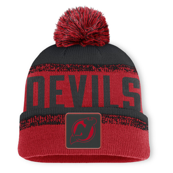 Fanatics Pánská zimní čepice New Jersey Devils NHL Thrive Cuffed Pom Beanie