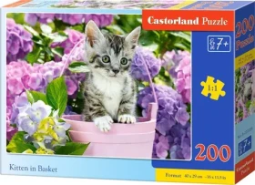 Castorland 222209 Kotě v kyblíku