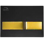 Laveo - Tlačítko pro WC nádržku LAVEO, černo/ zlatá VPB_795G