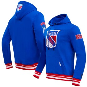 Pánská mikina New York Rangers NHL Pro Standard Retro Classic Fleece Pullover Hoodie - Blue Velikost: S