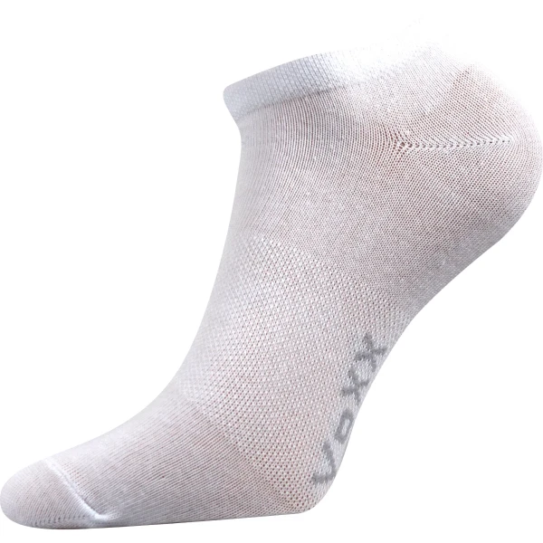 VOXX Ponožky krátké slabé REX 00 bavlněné BÍLÉ (3 páry) 35-38 109649