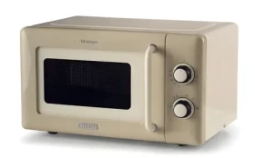 Ariete 3960CR Vintage béžová / Mikrovlnná trouba / 800 W / 20 l / 5 úrovní výkonu / 30 min časovač (3960CR)