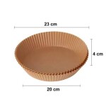 Dortisimo Pečicí papír do horkovzdušné fritézy kulatý 20 cm (100 ks)